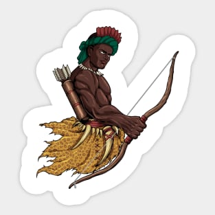 God of the Yoruba religion - Oshosi Sticker